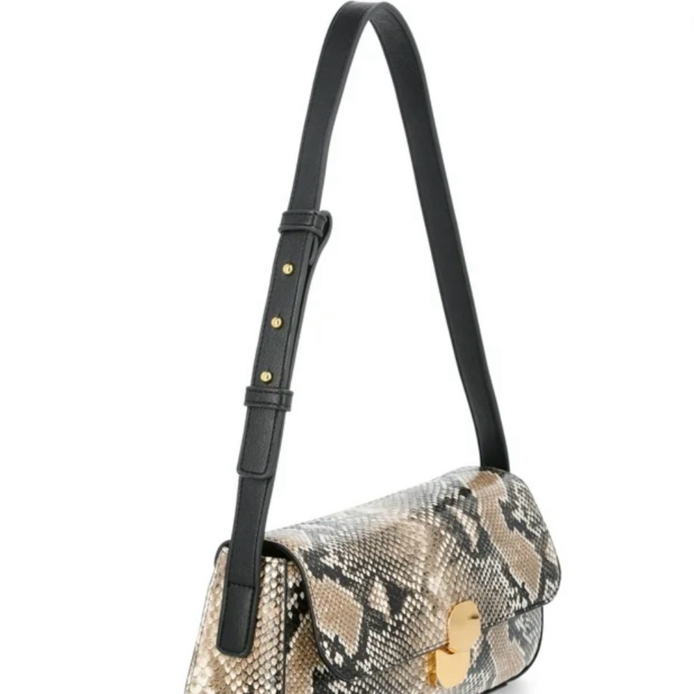 Statement Snakeskin Pattern Shoulder Bag - image 2